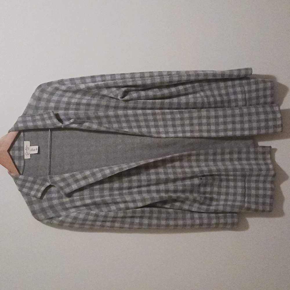 Jessica Simpson Checkered Gray Blazer